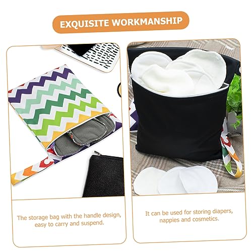 Bolsa organizadora portátil Totority 3pcs para cosméticos y pañales miniatura 5