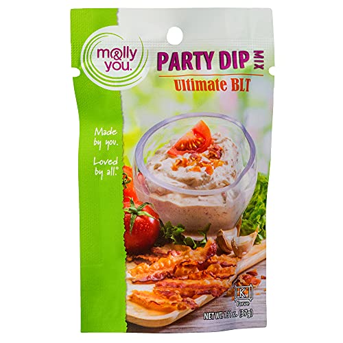 Molly and You Ultimate BLT Party Dip Mix (Pack of 3) â€“ a Gourmet Chip Dip, Veggie Dip, and Cracker Dip â€“ Artisan Dips for Chips