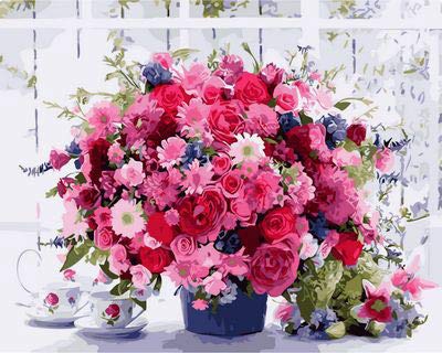 Shayee DIY 5D Diamond Painting Set, Diamond Crystal Rhinestone Painting Set Embroidery Art Craft Home Decoration, Rose Flower (30 x 40cm)