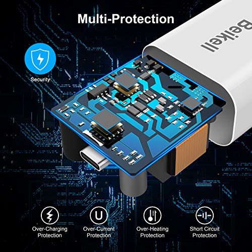 Beikell USB C Ladegerät für iPhone, 20W USB C Netzteil Power Delivery 3.0 Schnellladegerät, Kompatibel mit iPhone 12/12 Pro/12 Mini/11 Pro/SE 2020, iPad 2020/iPad Pro, Galaxy S10/S20 usw. – Bild 3