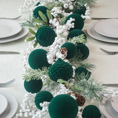 Boules de Noël en velours KI Store le coffret déco idéal - 7