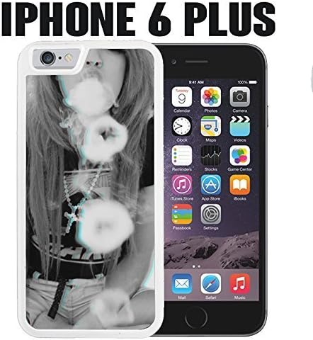 iPhone Case Weed and Dope Sexy Girl for iPhone 6 PLUS Rubber White (Ships from C