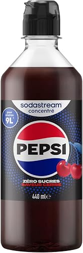 Sodastream Concentré Pepsi Zéro Sucres Saveur Cherry pour Machine à Eau Pétillan