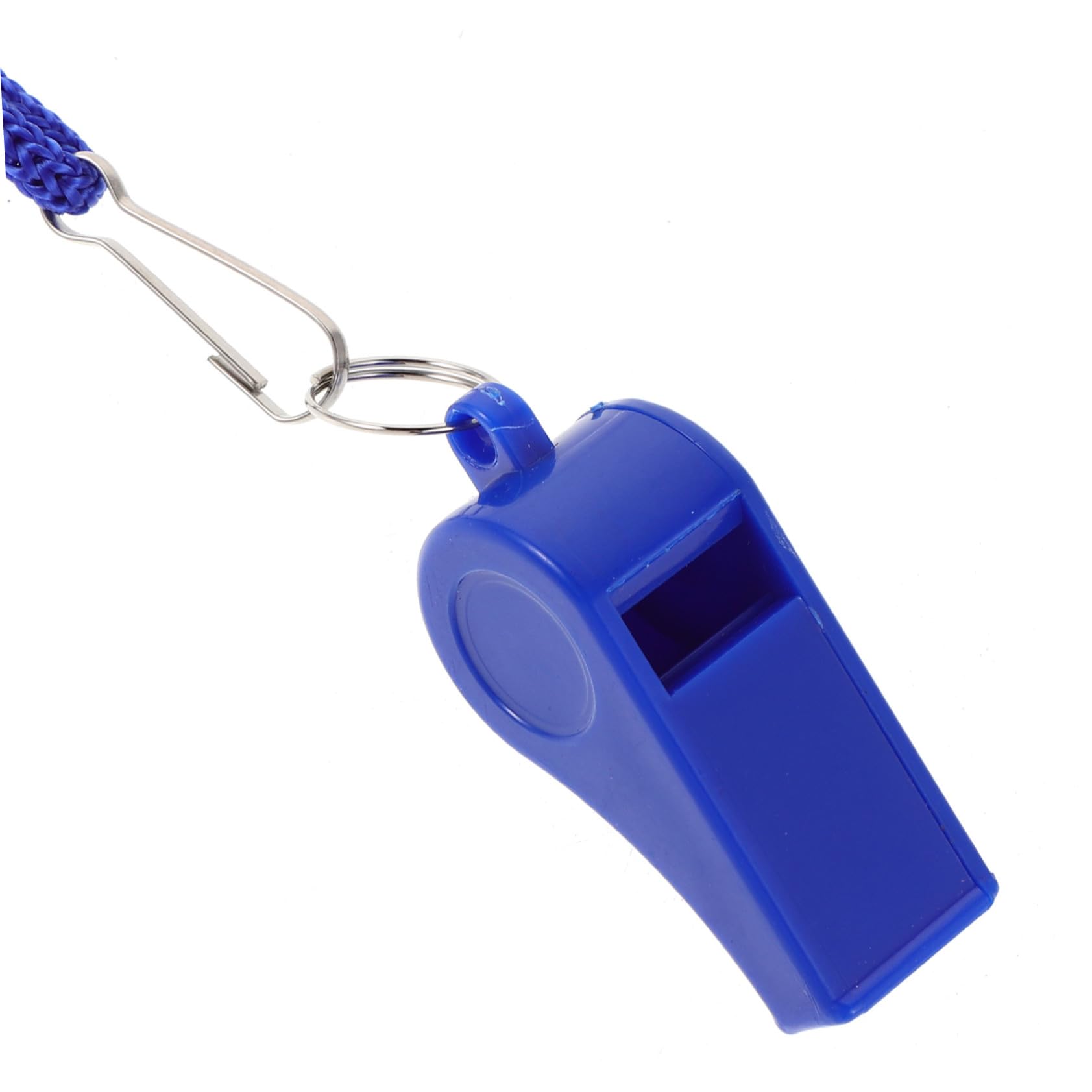 HANABASS 36 Piezas Silbatos Plásticos Azules con Cuerda Sonido Fuerte y Silbato de Emergencia para Árbitros de Fútbol Baloncesto y Salvavidas Resistente para Actividades