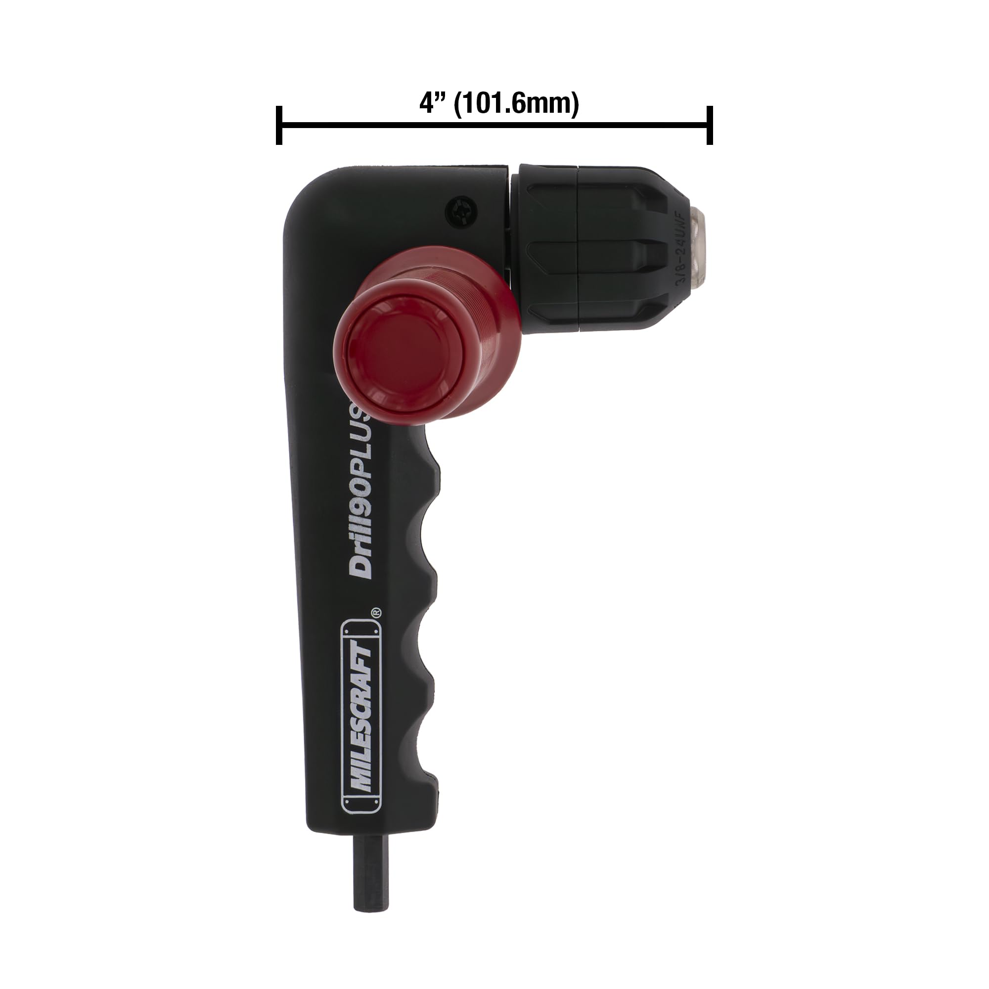 Milescraft 1304 Drill90PLUS - Right Angle Drill Attachment,Black Red