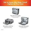 Ninja SP101 Digital Air Fry Countertop Oven with 8-in-1 Functionality, Flip Up & Away Capability for Storage Space, with Air Fry Basket, Wire Rack & Crumb Tray, Silver #4