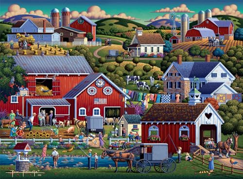 Buffalo Games – Dowdle – Amish Country – 1000 Piece Jigsaw Puzzle for Adults -Challenging Puzzle Perfect for Game Nights – Finished Size is 26.75 x 19.75