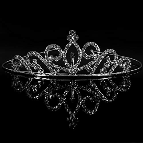 Hedume 6 Pack Girls Princess Crystal Tiara Crown, Rhinestone Princess Crown For Birthday Party, Wedding, Prom, Pageant #TOP3
