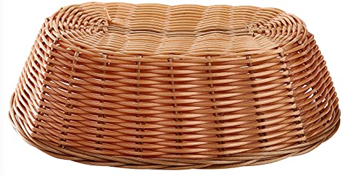 Yesland 12 Pack Plastic Oval Gift Baskets, Food & Fruit Storage, 25.4cm x 14.7cm x 7cm Bread Basket Bin for Kitchen, Restaurant & Centerpiece Display, Christmas Gifts