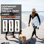 Billabong x Contour Surf Surfboard Leash – Ankle Leash with Double Swivel, Heavy-Duty PU Cord for Longboards and Shortboards, Secure and Lightweight - Image 2