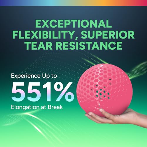 Image of OVERTURE TPU Filament 1.75mm Flexible Roll, 95A Soft 3D Printer Filament, 1kg Spool (2.2 lbs), Fit Most FDM Printer (TPU Bright Pink)