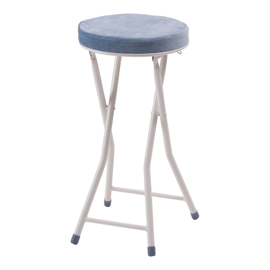 折り畳みハイスツール チェア 椅子 軽量 持ち運び簡単 コンパクト グレー MiniMax Stool (グレー) 伸縮可能スツール 折り畳みイス 椅子 高