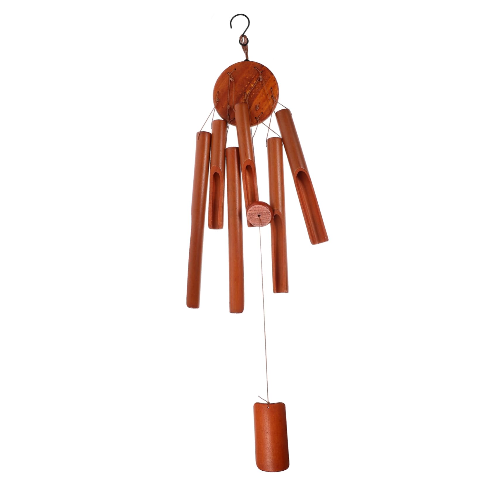 UPKOCH Lot De 5 Carillons Éoliens en Bois Rustiques pour L'Extérieur