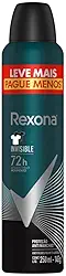 Rexona Antitranspirante Masculino Aerossol Invisible 250 ML, Leve Mais Pague Menos, Embalagem Pode Variar