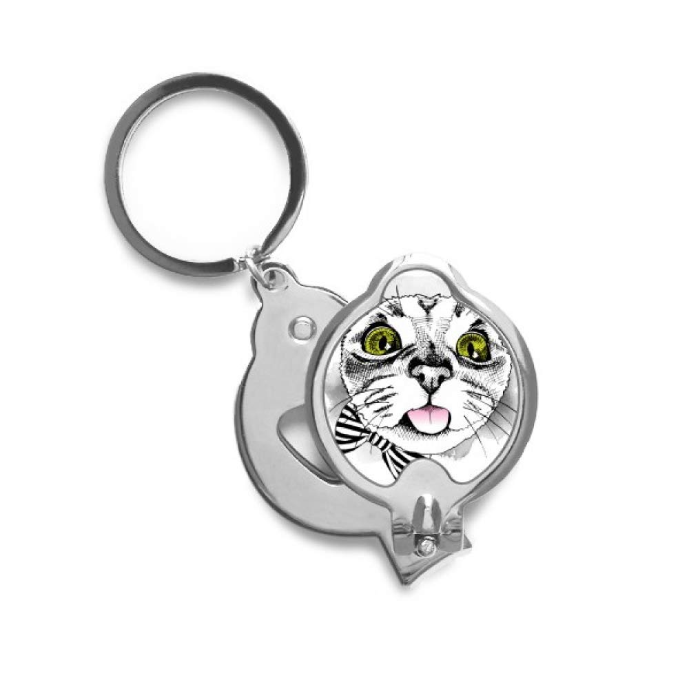 Coupe-ongles chat blanc avec lames de précision pour coupe nette - 4