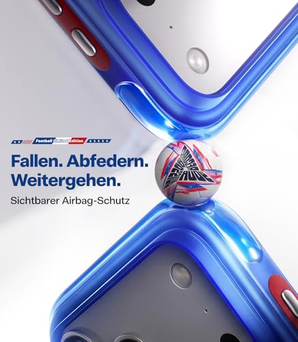 TORRAS Q3 Air 2026 Fußball Limitierte Auflage für iPhone 17 Pro Max hülle mit echtem Airbags Doppelter Schutz & 360° Magnetischer Robust… – Ansicht 3