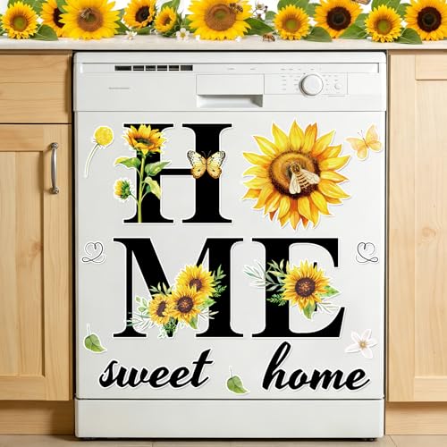 Imán decorativo girasol para refrigerador y lavavajillas