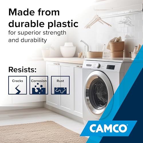 Camco Washing Machine Drain Pan - Features a Durable Plastic Construction, 1-inch/1.5-inch PVC Drain Fitting, and Measures 30-inches (L) x 32-inches (W) x 2 ½-inches (H) (OD) (20750) by Camco - Image 6