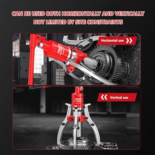 Wytrzymały hydrauliczny ściągacz do łożysk kół, regulowany separator 2/3-szczękowy, maksymalne rozszerzenie 35 cm do naprawy samochodów i zastosowań mechanicznych