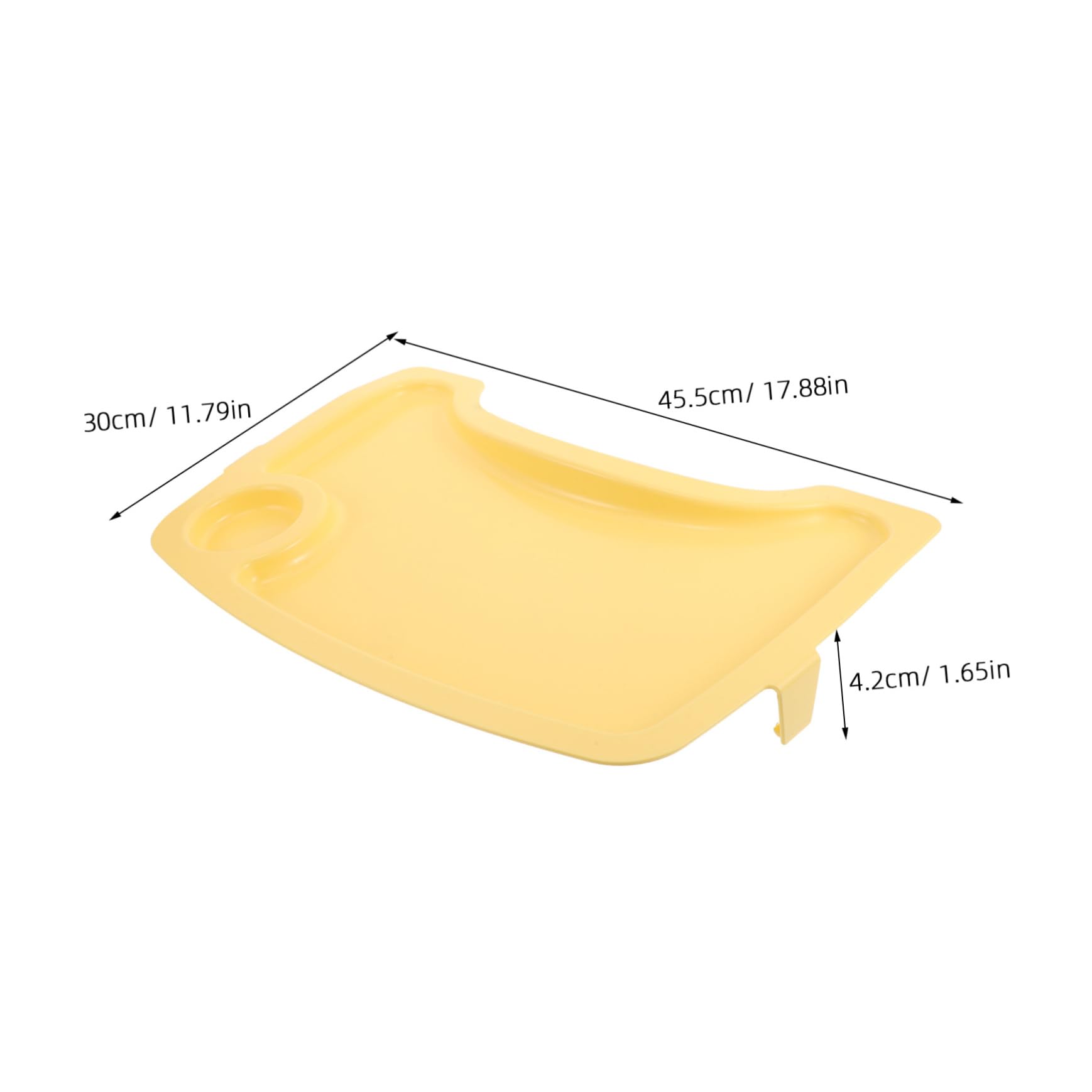 KONTONTY Chair Tray for Eating High Chair Replacement Tray Portable Feeding Surface for Easy to Clean Design for Home and Restaurant Use Promotes Self Feeding Skills