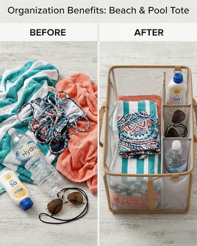 LETGO Beach Bag Organizer Insert