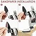 114 Pcs Oscillating Tool Blade Kit, Universal Oscillating Saw Blade with Sandpaper Sanding Disc and Scraper for Wood and Plaster Board Cutting