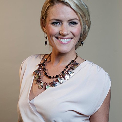 Looklove Womens Jewelry Mother Of Pearl Necklace And Earring Set Necklace 20" Long With A 3" Extender Earrings Measure 2" Long #TOP4