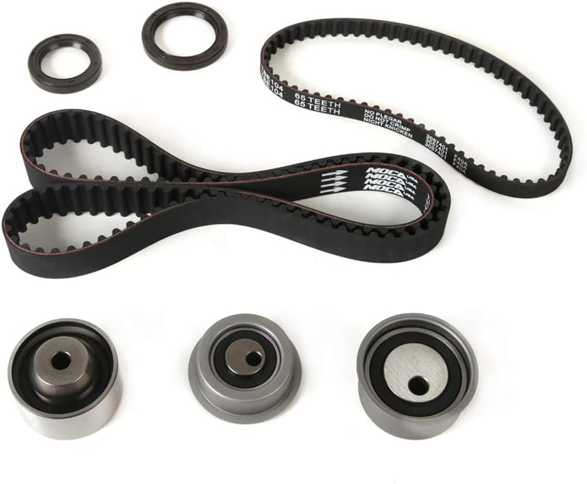 MOCA Timing Belt Kit & Water Pump Kit Fit 99-03 for Mitsubishi Galant & 00-05 for Mitsubishi Eclipse & 01-05 for Chrysler Sebring & 01-05 for Dodge Stratus 2.4L