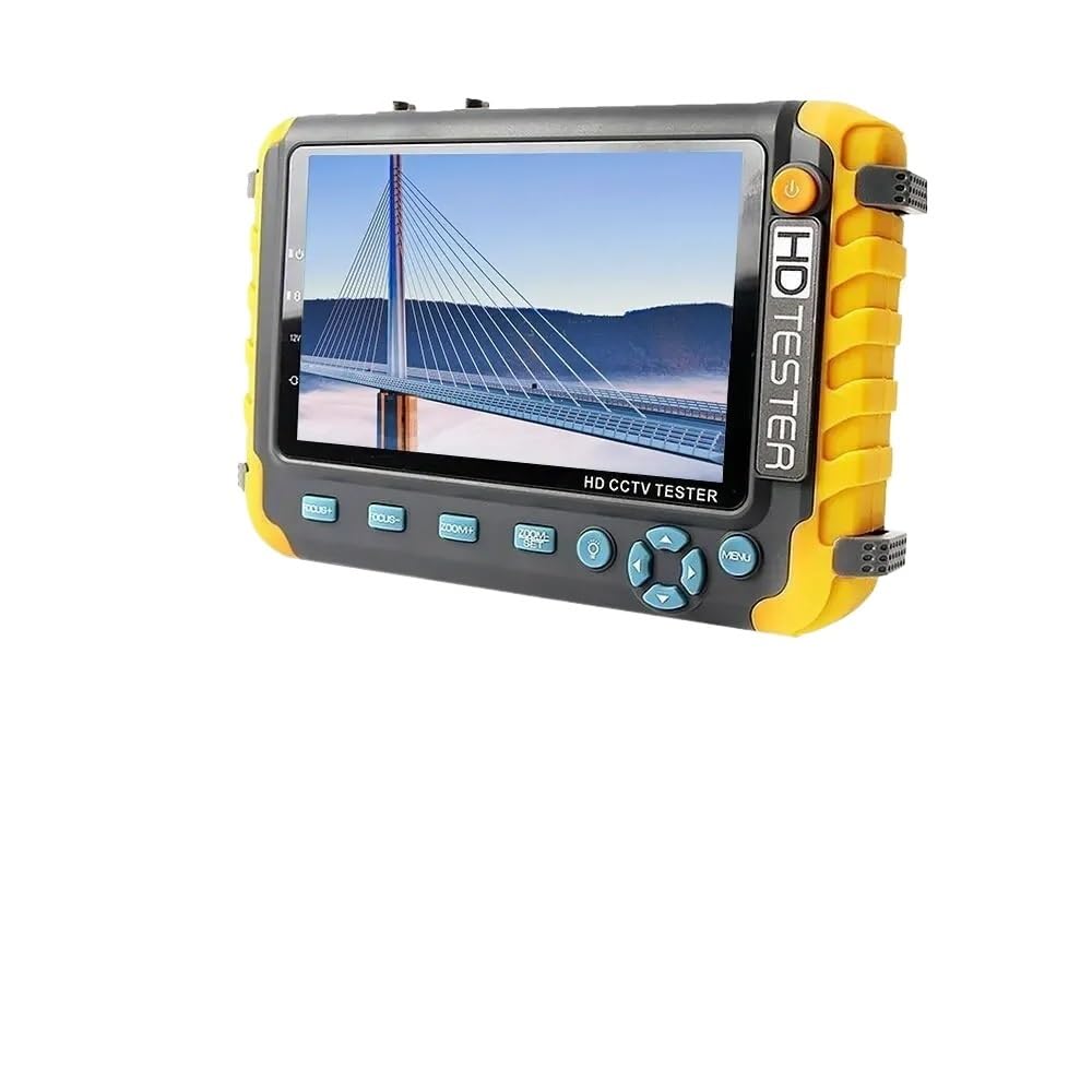 CCTV Tester, IV8W 4K Camera Tester 5 Inch CCTV Monitor 8MP AHD/CVI/TVI CVBS Analog With VGA Input UTP CFTV(8W)