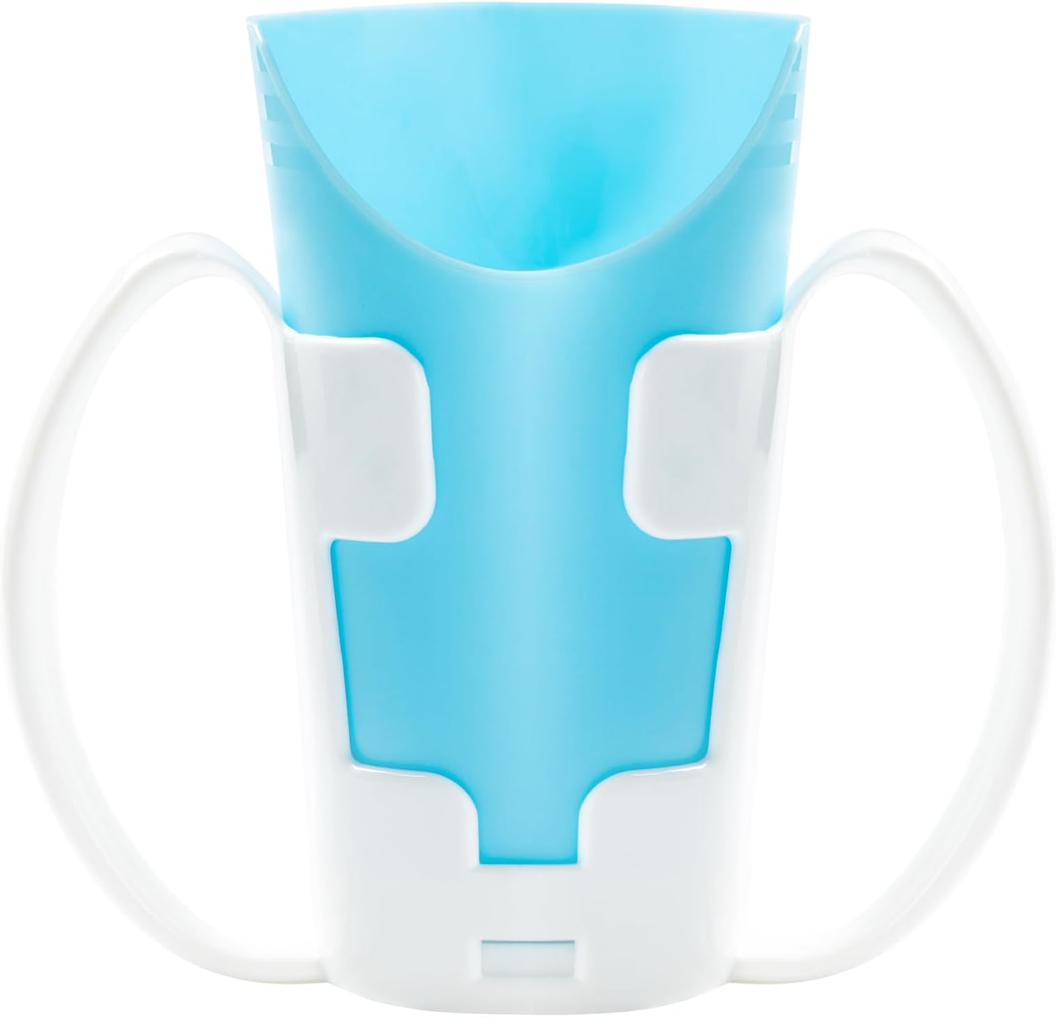 Nosey Cups with Holder 8.7oz,Elderly Care Cups for Physical Therapy Recovery and Rehabilitation