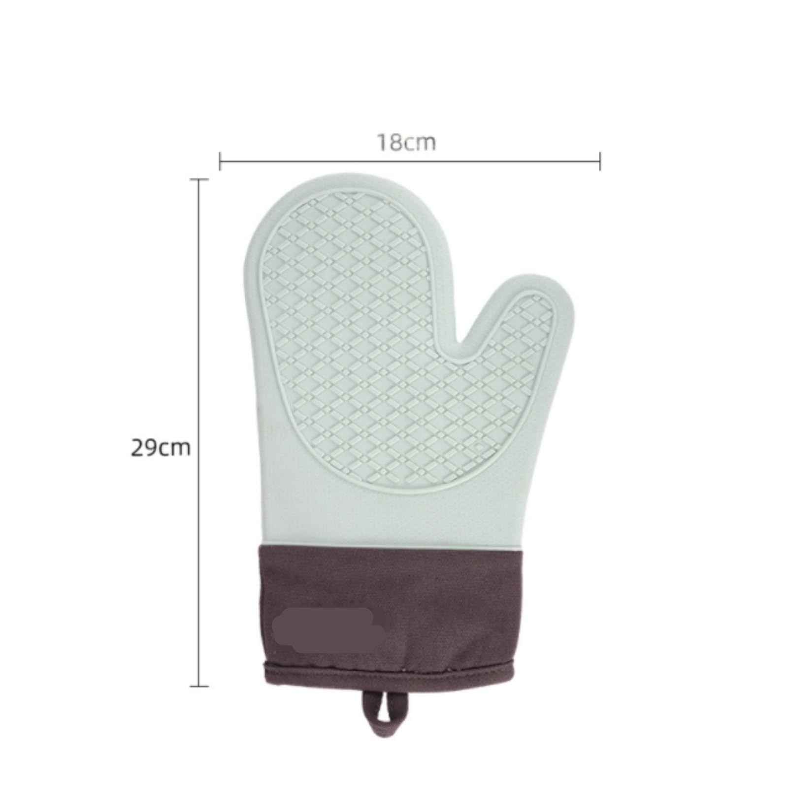 Ofenhandschuhe Waschbar 1 Paar Silikon-Ofenhandschuhe, hitzebeständig, weiches Futter, rutschfeste Back- und Kochhandschuhe Topfhandschuhe Kochen(Grün)