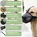 Maulkorb für große Hunde, Maulkorb mittlere Hunde mit Klettverschluss, Atmungsaktive Haustier Maske Hundetraining für Kleine Mittlere große (Schwarz, M)