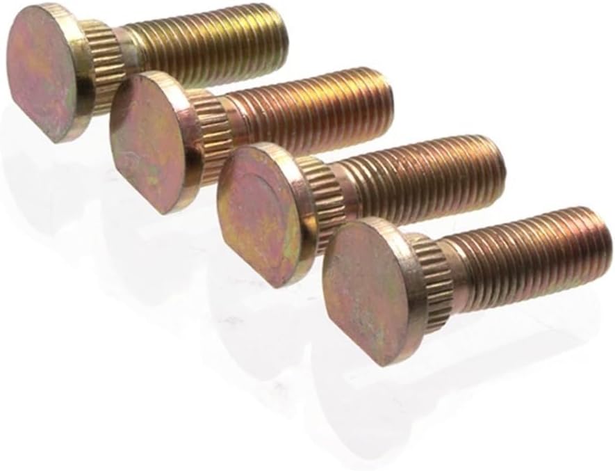 4 Pcs M8-M12x1.25 Spline Screw Hub Stud For ATV Go kart UTV Buggy Quad Bike Wheels Mounting Fixing Accessories Spare(M8-A)