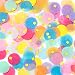 Whaline Round Tissue Paper Confetti, 1 Inch Multicolor Table Confetti Dots and 0.2 Inch Square Gold Foils for Balloon Wedding Birthday Party Decorations, 2.1 oz