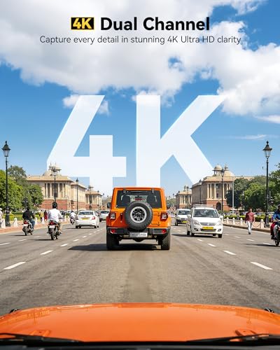 Image of WOLFBOX G850 PRO 4K Rear View Mirror Dash Cam for Car Front and Rear with GPS, ADAS, BSD, 12 inch Touchscreen, 5.8GHz WiFi, Voice Control, G-Sensor, Loop Recording, 64GB Card Included