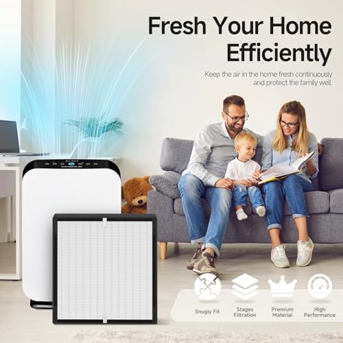 Image of 3 Packs BF35 Replacement Filter Compatible with BreatheSmart Classic BF35 Air Cleaner Purifier for Longer Usage,3 x Main Filters + 3 x Carbon Pre-Filters
