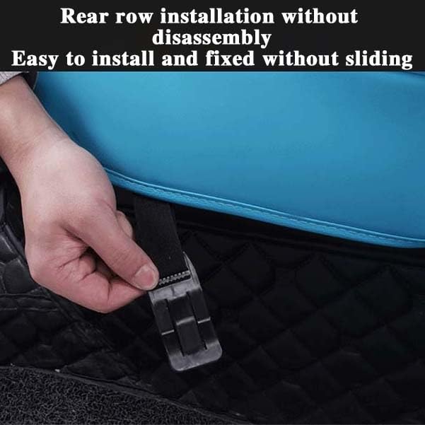 Housse de siège auto cuir PU de luxe rouge | Protection universelle entièrement close - 6