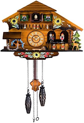 Kintrot Cuckoo Clock Pendulum Quartz Wall Clock Black Forest House Home Decor
