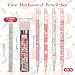 Molain 4 Pcs Mechanical Pencil Set, Peach Mechanical Pencils with Tubes 0.5 mm Pencil Refills First Day of School Supplies Back to School Gift for Kids Student Girls Writing Drawing Sketching