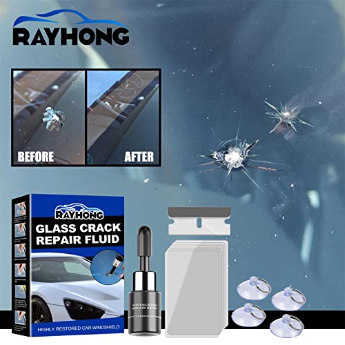 Glass Repair Kit for Windshield,Vehicle Windscreen Cracks Chips Repairing Kit | Quick Fix Window Rep