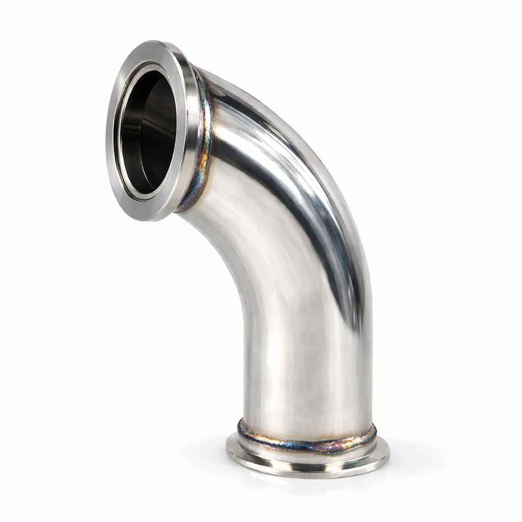 E-Motor V-Band Flange Turbo Adapter 90 Degree Stainless Steel Universal(3" ID)