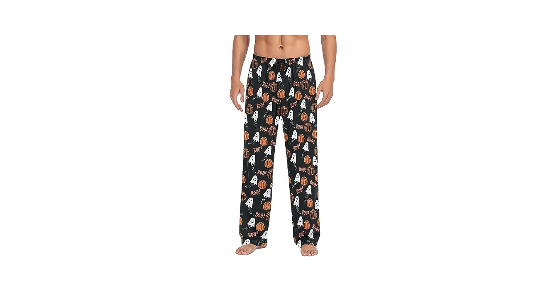 Amazon.com: Halloween Ghost Boo Pumpkin Mens Pajama Pants