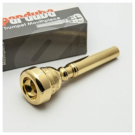 Parduba 24K Gold Double Cup Trumpet Mouthpiece, 2
