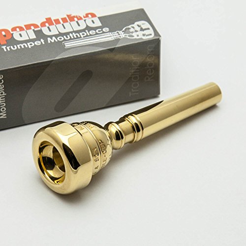Parduba 24K Gold Double Cup Trumpet Mouthpiece, 1