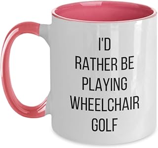 Wheelchair Golf, I'd Rather Be Playing, Sports Mug, Sports Team Gifts, Coach Mug,