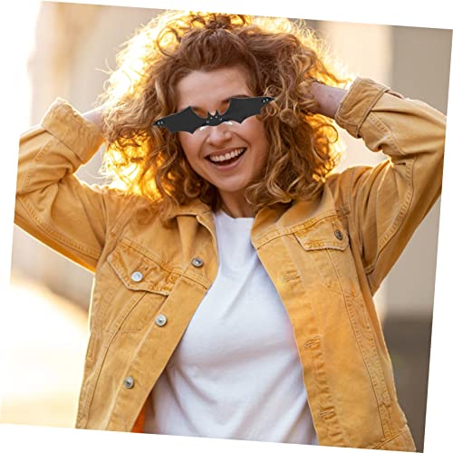 VALICLUD Fashion Bat Shaped Rimless Sunglasses for Unique Style Vintage Bat Eyewear for Costume Parties Eyeglasses Eye-catching Accessories for Halloween and Cosplay4