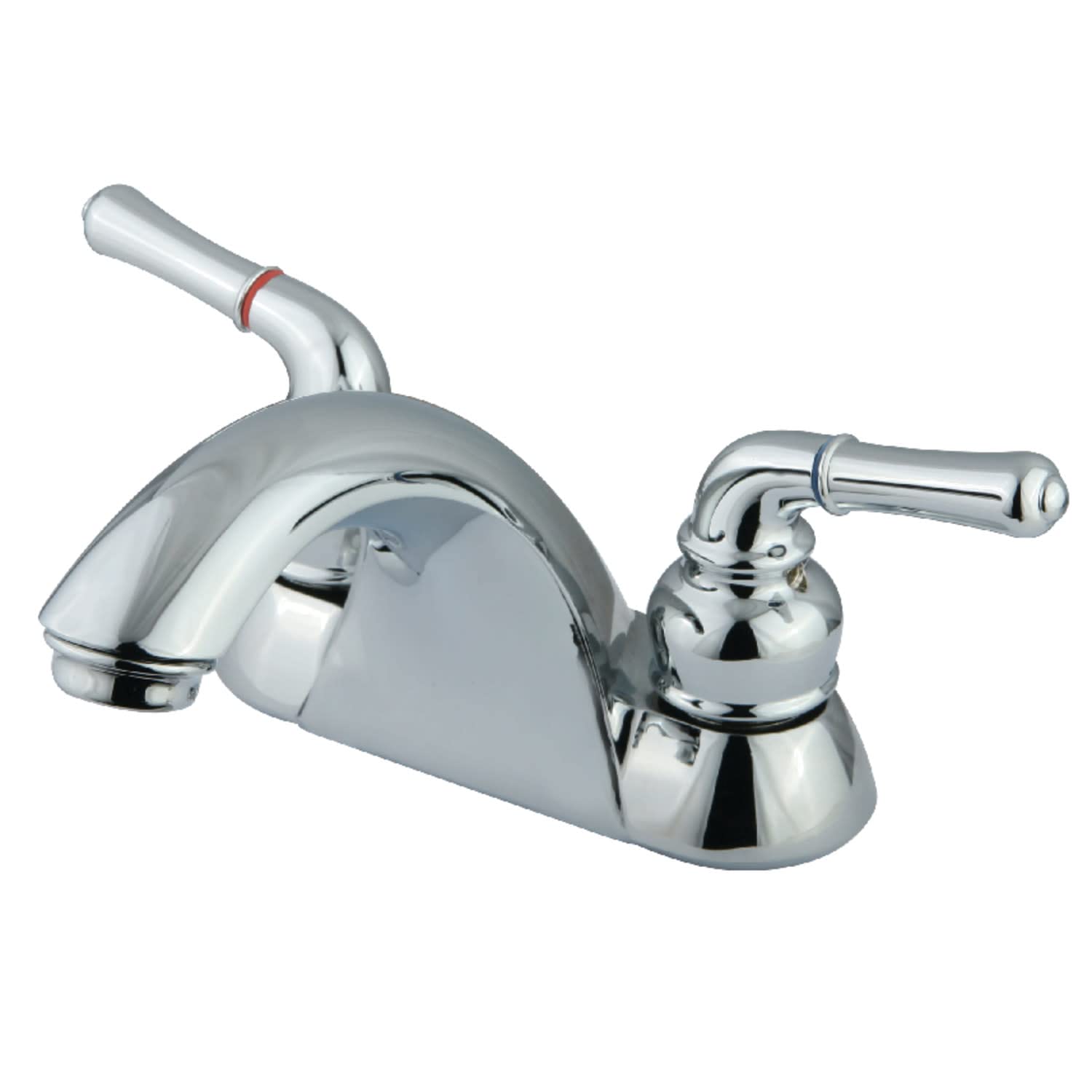 Kingston Brass KB2621LP Nepal 4 inç Centerset seramik, armatür, gider, krom kaplama, cilalı