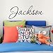 Boys Nursery Personalized Custom Name Vinyl Wall Art Decal Sticker 36" W, Boy Name Decal, Boys Name, Nursery Name, Boys Name Decor Wall Decals, Boy's Bedroom Decor, Plus Free 12" Hello Door Decal