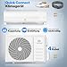 KESSER® Split Klimaanlage Set Quick Connect – WiFi & App Klimagerät mit Heizfunktion & Kühlmodus Wandklimaanlage, mit Kupferleitung 12000 BTU 3,4 kW Kältemittel R32 Inkl. Montagematerial