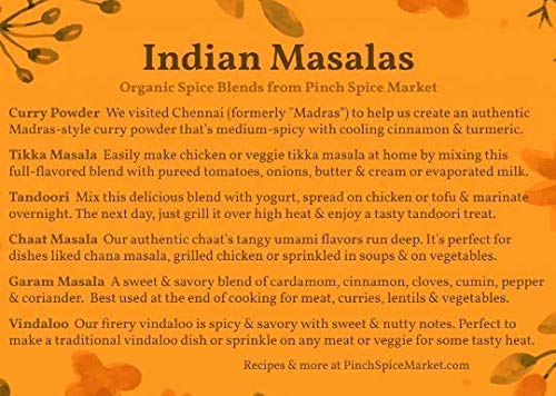 Pinch Spice Market Indian Masalas Gift Bag With 6 Organic Seasonings thumb #1
